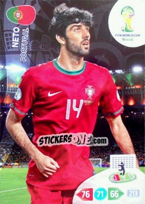 Cromo Luis Neto - FIFA World Cup Brazil 2014. Adrenalyn XL - Panini