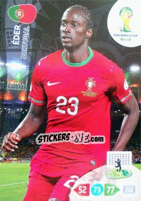Sticker Éder - FIFA World Cup Brazil 2014. Adrenalyn XL n. u124 - Panini