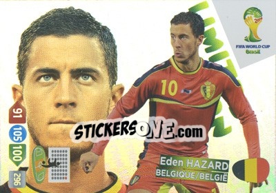 Sticker Eden Hazard - FIFA World Cup Brazil 2014. Adrenalyn XL - Panini