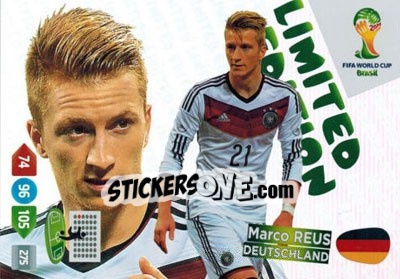 Sticker Marco Reus - FIFA World Cup Brazil 2014. Adrenalyn XL n. XXL-MR - Panini