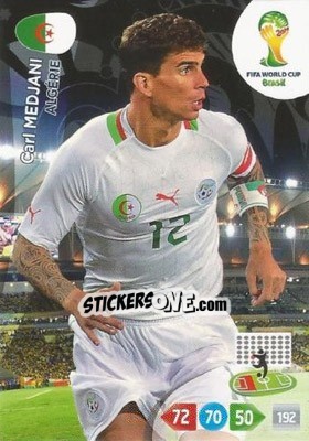 Cromo Carl Medjani - FIFA World Cup Brazil 2014. Adrenalyn XL - Panini