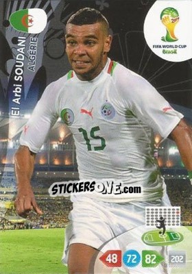 Sticker El Arbi Soudani - FIFA World Cup Brazil 2014. Adrenalyn XL - Panini