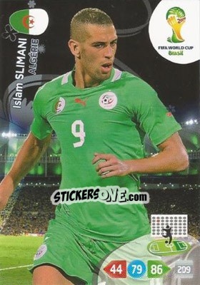 Sticker Islam Slimani - FIFA World Cup Brazil 2014. Adrenalyn XL - Panini