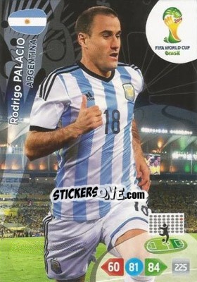 Sticker Rodrigo Palacio - FIFA World Cup Brazil 2014. Adrenalyn XL - Panini