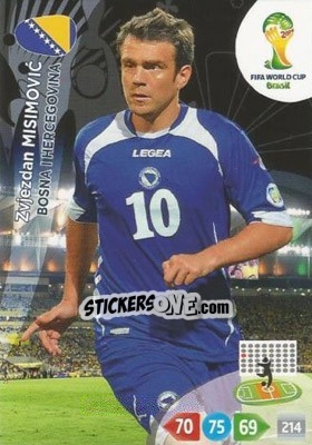 Figurina Zvjezdan Misimovic - FIFA World Cup Brazil 2014. Adrenalyn XL - Panini