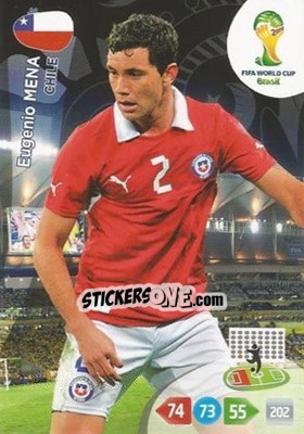 Cromo Eugenio Mena - FIFA World Cup Brazil 2014. Adrenalyn XL - Panini