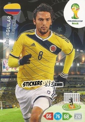 Sticker Abel Aguilar - FIFA World Cup Brazil 2014. Adrenalyn XL n. 82 - Panini
