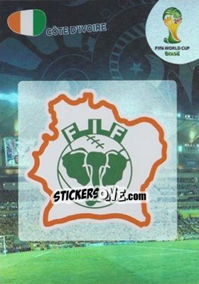 Sticker Côte d'Ivoire - FIFA World Cup Brazil 2014. Adrenalyn XL - Panini