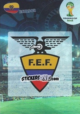 Sticker Ecuador - FIFA World Cup Brazil 2014. Adrenalyn XL n. 118 - Panini