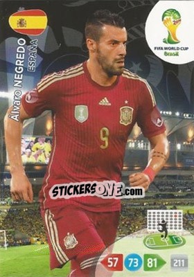 Sticker Álvaro Negredo - FIFA World Cup Brazil 2014. Adrenalyn XL n. 154 - Panini
