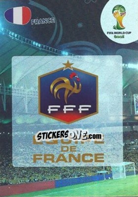 Sticker France - FIFA World Cup Brazil 2014. Adrenalyn XL n. 157 - Panini