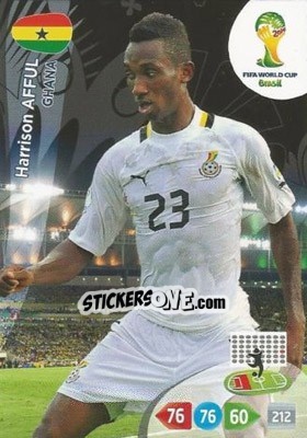 Sticker Harrison Afful - FIFA World Cup Brazil 2014. Adrenalyn XL n. 171 - Panini
