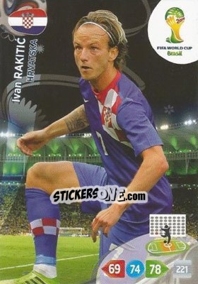 Sticker Ivan Rakitic - FIFA World Cup Brazil 2014. Adrenalyn XL n. 198 - Panini