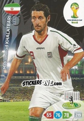 Sticker Mohammad Khalatbari - FIFA World Cup Brazil 2014. Adrenalyn XL n. 207 - Panini