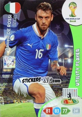 Cromo Daniele De Rossi - FIFA World Cup Brazil 2014. Adrenalyn XL - Panini