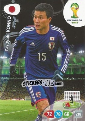 Sticker Yasuyuki Konno - FIFA World Cup Brazil 2014. Adrenalyn XL n. 228 - Panini