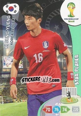 Sticker Ki Sung-Yueng - FIFA World Cup Brazil 2014. Adrenalyn XL n. 238 - Panini