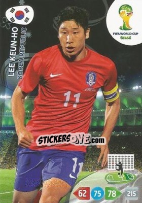 Sticker Lee Keun-Ho - FIFA World Cup Brazil 2014. Adrenalyn XL n. 240 - Panini