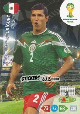 Sticker Francisco Rodríguez - FIFA World Cup Brazil 2014. Adrenalyn XL - Panini