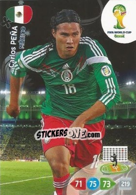 Sticker Carlos Peña - FIFA World Cup Brazil 2014. Adrenalyn XL n. 246 - Panini