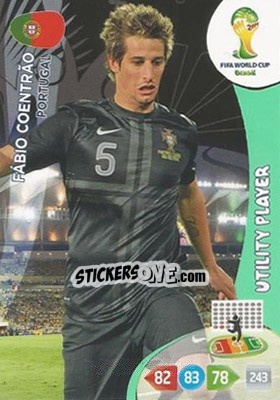 Figurina Fábio Coentrão - FIFA World Cup Brazil 2014. Adrenalyn XL - Panini