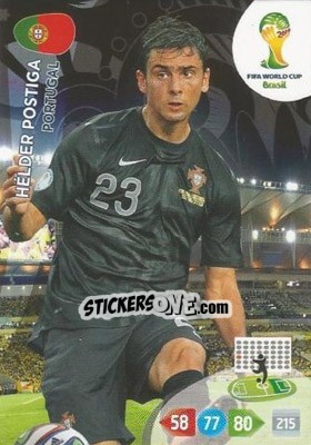 Cromo Hélder Postiga - FIFA World Cup Brazil 2014. Adrenalyn XL - Panini