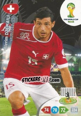 Sticker Blerim Džemaili - FIFA World Cup Brazil 2014. Adrenalyn XL n. 297 - Panini
