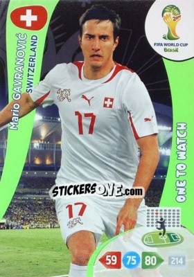 Sticker Mario Gavranovic - FIFA World Cup Brazil 2014. Adrenalyn XL - Panini