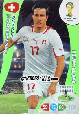 Figurina Mario Gavranovic - FIFA World Cup Brazil 2014. Adrenalyn XL - Panini