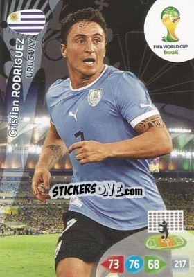Sticker Cristian Rodríguez - FIFA World Cup Brazil 2014. Adrenalyn XL n. 311 - Panini