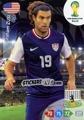 Sticker Graham Zusi - FIFA World Cup Brazil 2014. Adrenalyn XL - Panini