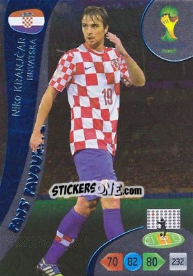 Sticker Niko Kranjcar - FIFA World Cup Brazil 2014. Adrenalyn XL - Panini