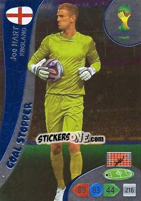 Figurina Joe Hart - FIFA World Cup Brazil 2014. Adrenalyn XL - Panini