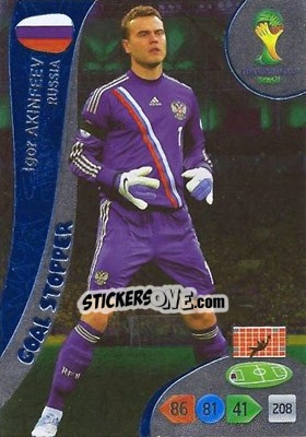 Sticker Igor Akinfeev - FIFA World Cup Brazil 2014. Adrenalyn XL n. 360 - Panini