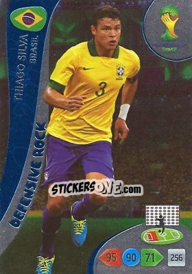 Figurina Thiago Silva - FIFA World Cup Brazil 2014. Adrenalyn XL - Panini