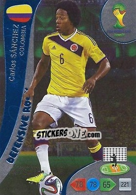 Cromo Carlos Sánchez - FIFA World Cup Brazil 2014. Adrenalyn XL - Panini