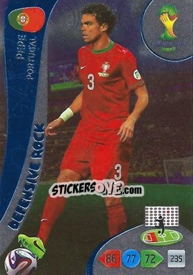 Sticker Pepe - FIFA World Cup Brazil 2014. Adrenalyn XL n. 376 - Panini