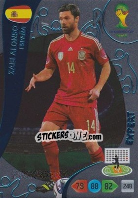Sticker Xabi Alonso - FIFA World Cup Brazil 2014. Adrenalyn XL - Panini