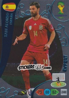 Cromo Xabi Alonso - FIFA World Cup Brazil 2014. Adrenalyn XL - Panini