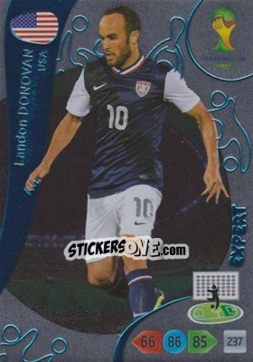 Figurina Landon Donovan - FIFA World Cup Brazil 2014. Adrenalyn XL - Panini