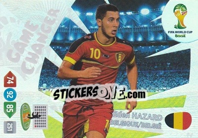 Sticker Eden Hazard - FIFA World Cup Brazil 2014. Adrenalyn XL n. 389 - Panini