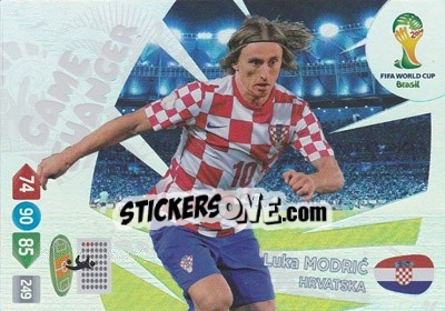 Sticker Luka Modric - FIFA World Cup Brazil 2014. Adrenalyn XL n. 399 - Panini