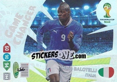 Sticker Mario Balotelli - FIFA World Cup Brazil 2014. Adrenalyn XL - Panini