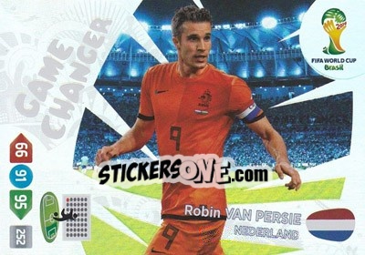 Sticker Robin van Persie - FIFA World Cup Brazil 2014. Adrenalyn XL n. 402 - Panini