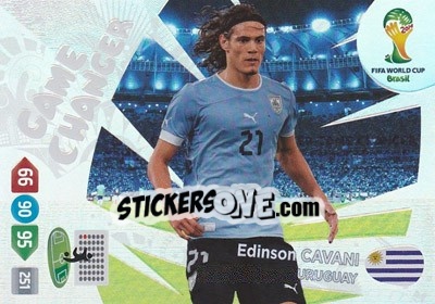 Sticker Edinson Cavani - FIFA World Cup Brazil 2014. Adrenalyn XL - Panini