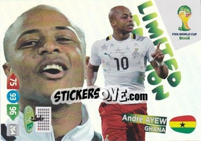 Sticker André Ayew - FIFA World Cup Brazil 2014. Adrenalyn XL - Panini