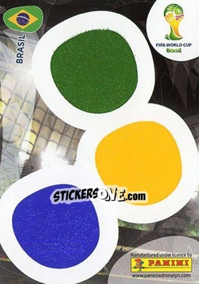 Sticker Fan supporter card - FIFA World Cup Brazil 2014. Adrenalyn XL - Panini
