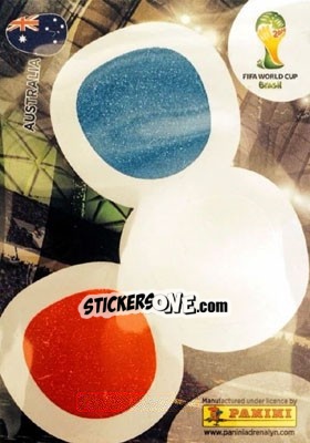 Sticker Fan supporter card - FIFA World Cup Brazil 2014. Adrenalyn XL n. LE-FSC7 - Panini
