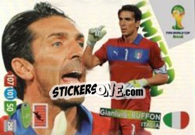 Sticker Gianluigi Buffon - FIFA World Cup Brazil 2014. Adrenalyn XL n. LE-GB - Panini