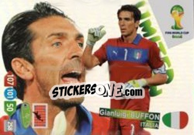 Cromo Gianluigi Buffon - FIFA World Cup Brazil 2014. Adrenalyn XL - Panini